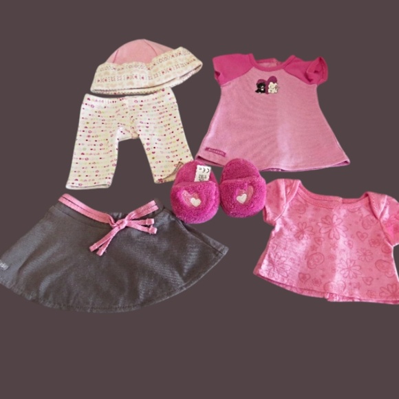 2 American Girl Doll Outfits I Love Pets Pajamas Plus - Picture 1 of 5